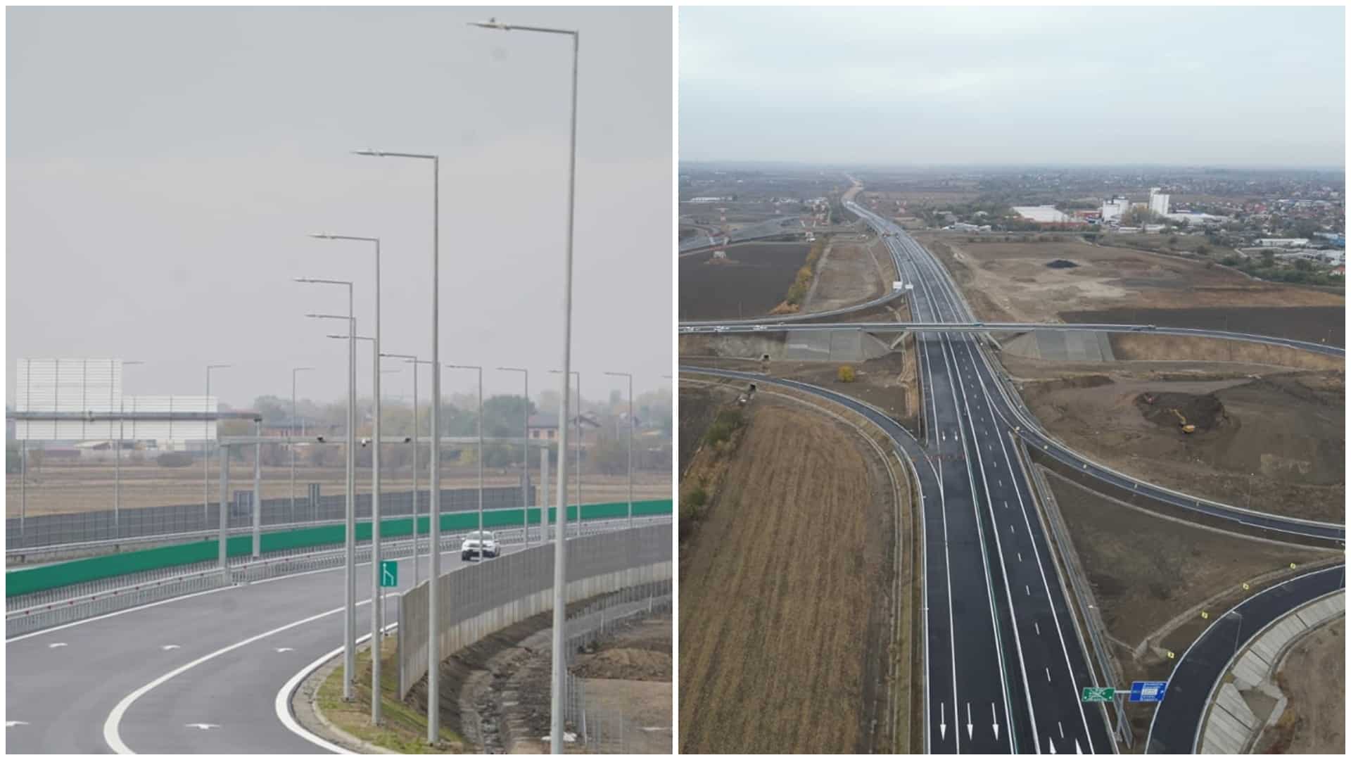 Vești bune pentru șoferi la final de an. Se deschide circulația pe 9 km din A0 Sud, între DN5 şi DN6