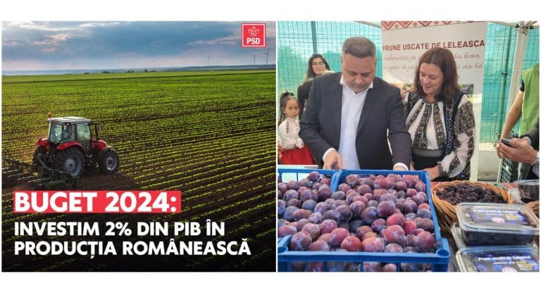 Ministerul Agriculturii are alocat 2% din PIB în bugetul pe 2024. Florin Barbu: “Dacă producem româneşte, putem cumpăra româneşte”