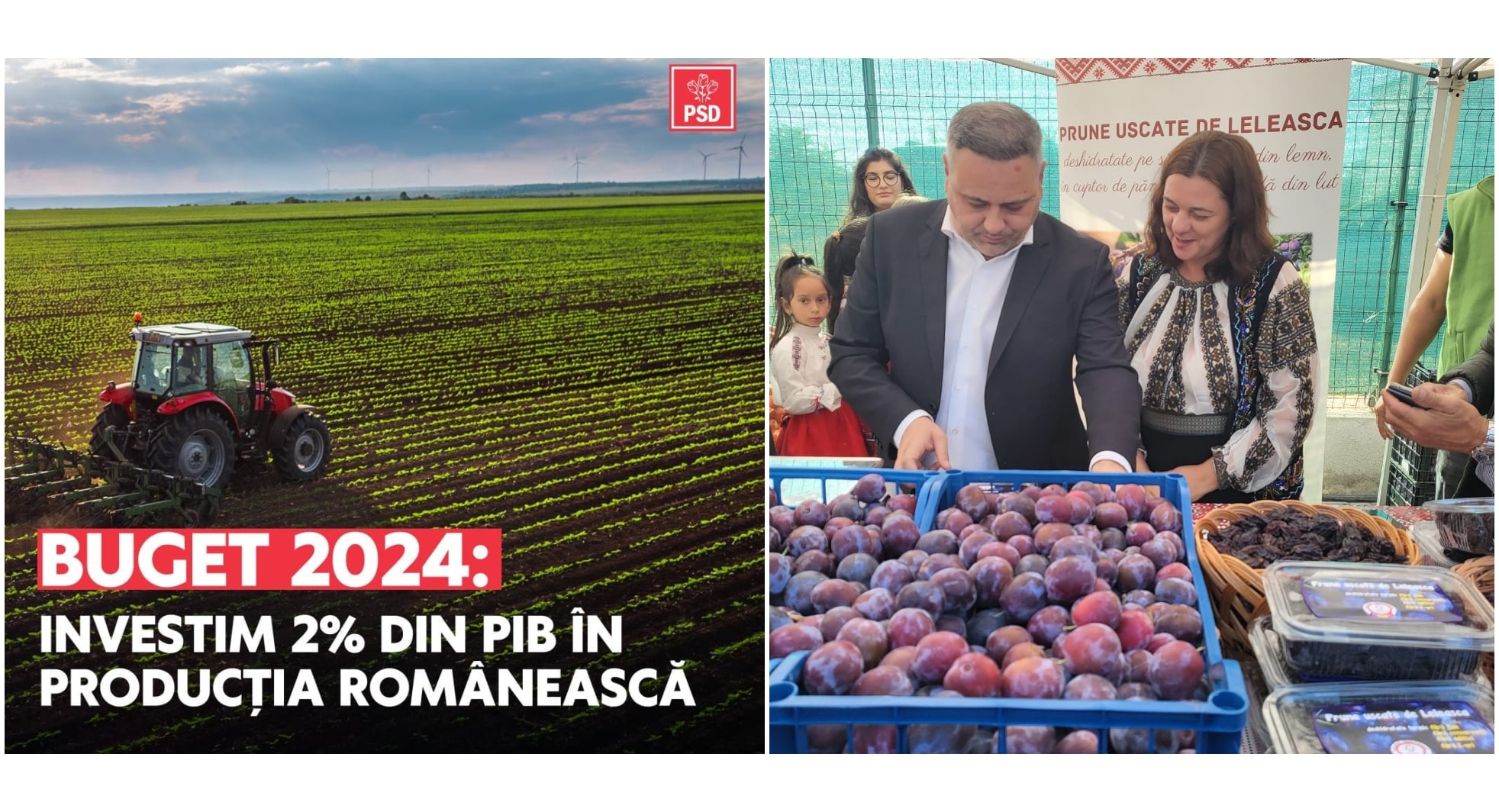 Ministerul Agriculturii are alocat 2% din PIB în bugetul pe 2024. Florin Barbu: “Dacă producem româneşte, putem cumpăra româneşte”
