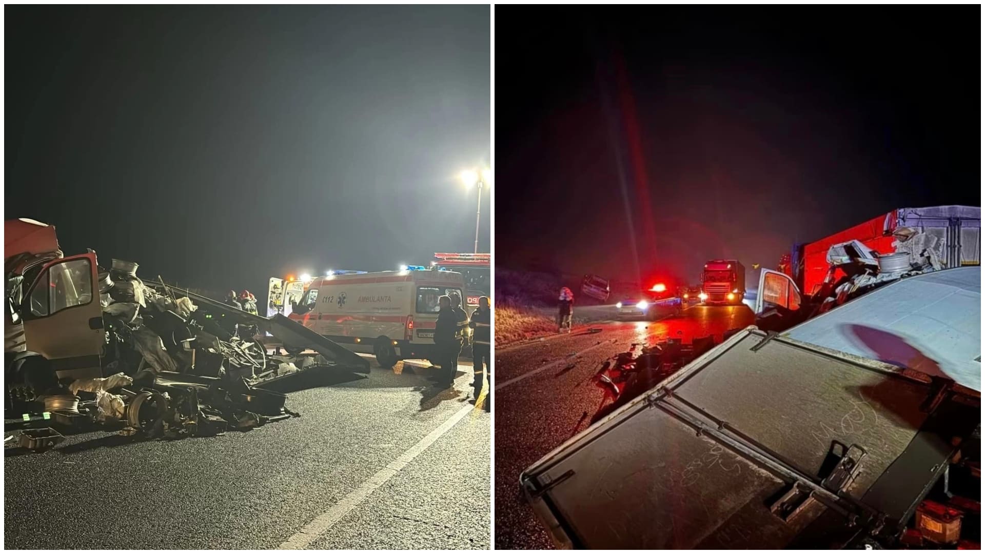 Accident cumplit pe ”Drumul morții”. Impact între un camion, o autoutilitară și un autoturism. Un tânăr a murit