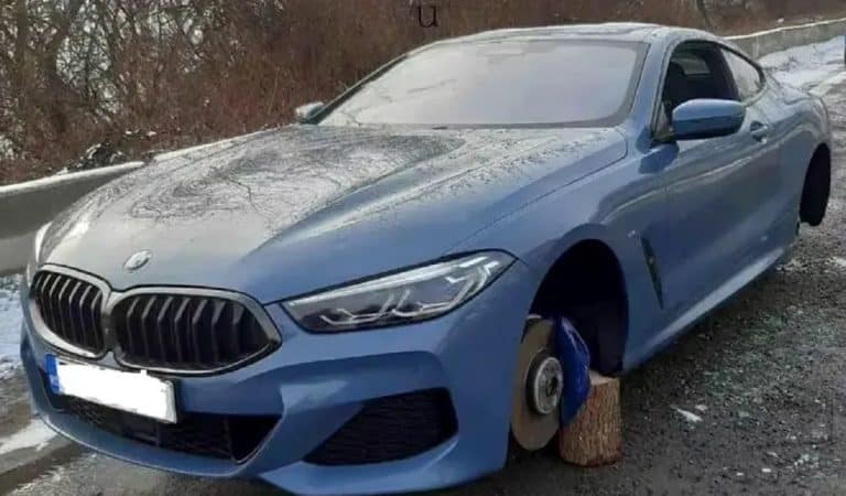 L-au lăsat cu BMW-ul pe butuci. Aventura unui șofer care și-a parcat bolidul de 60.000 de euro pe DN1