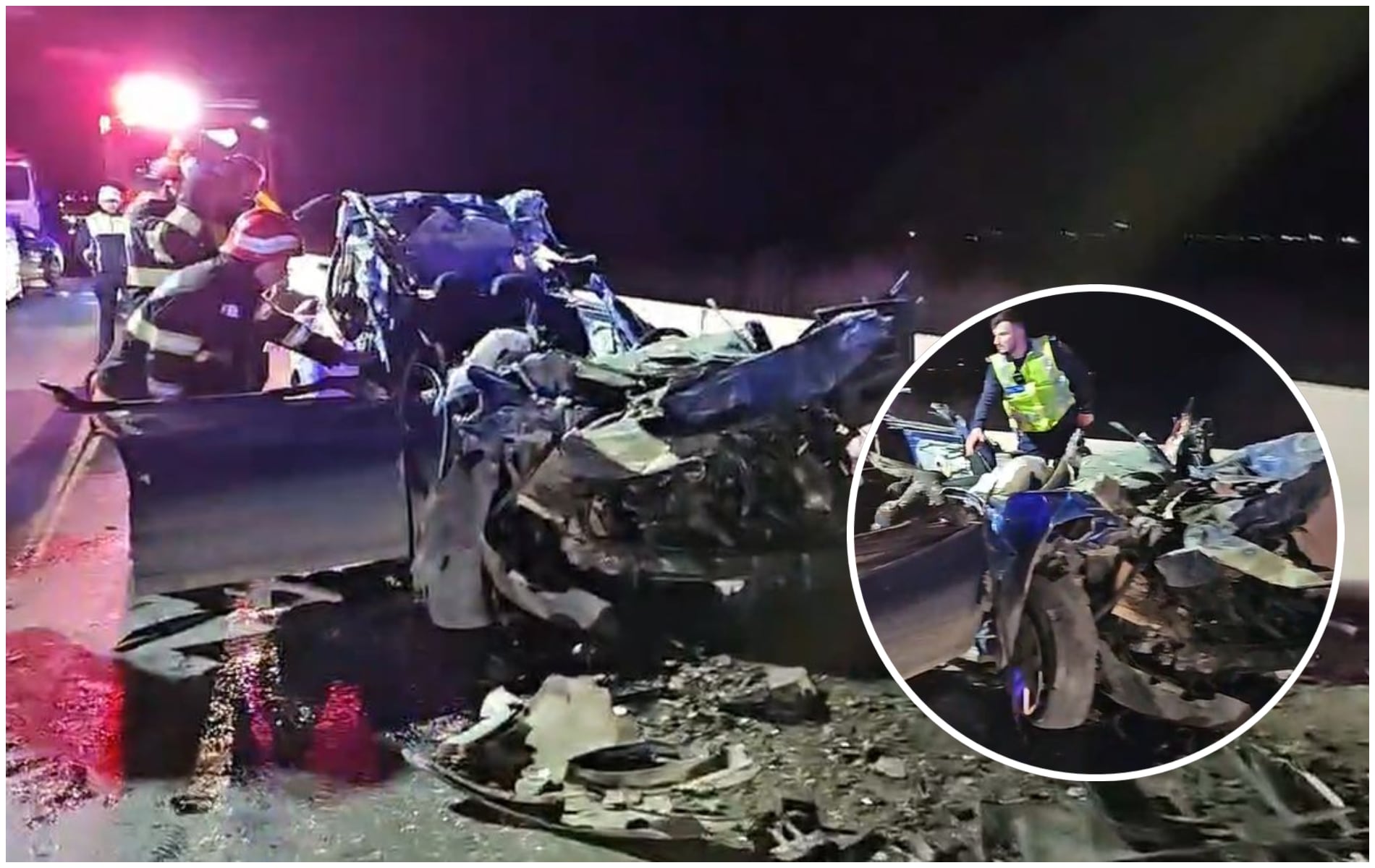 Accident cu doi morți în Constanța. Un autoturism a intrat sub un TIR pe DN 2A