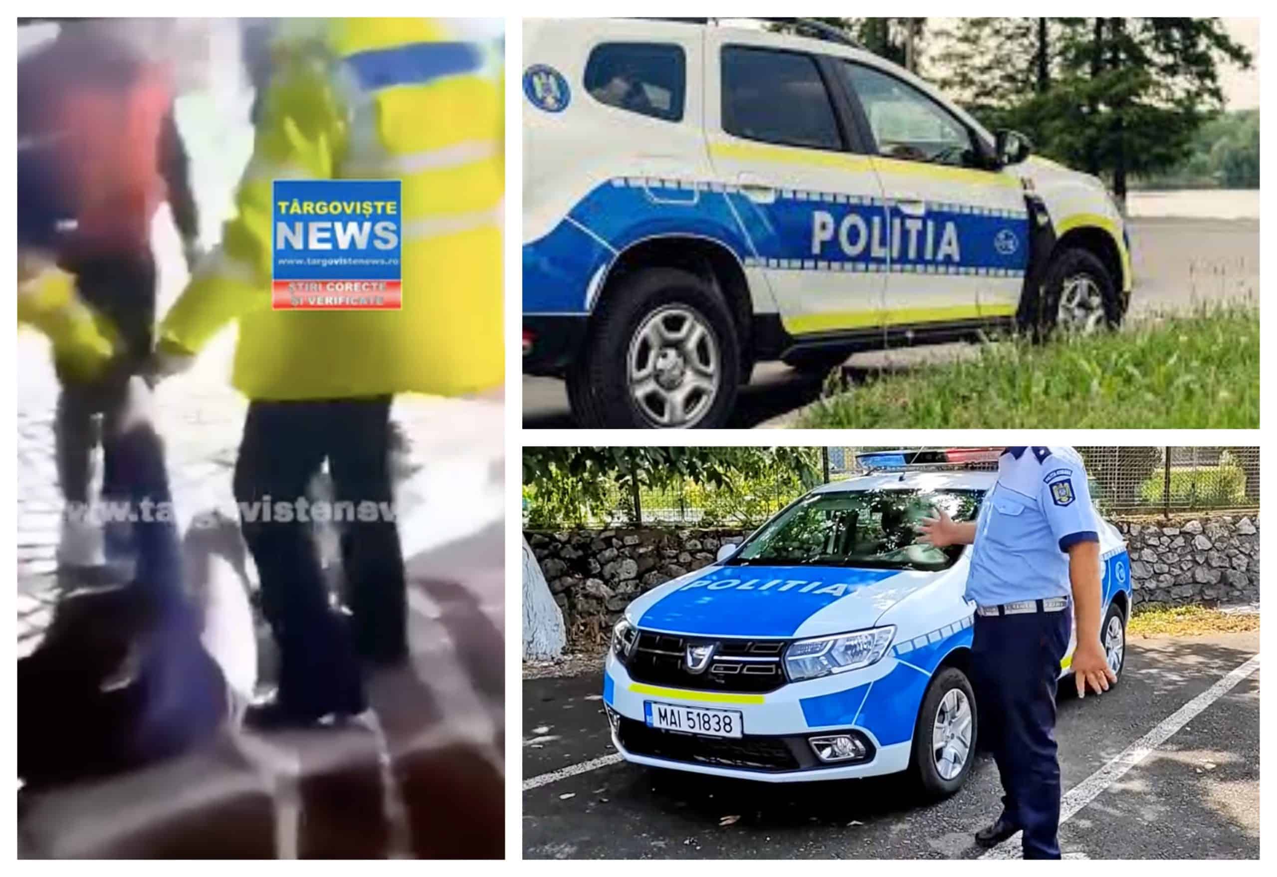 Explicațiile autorităților în cazul șoferiței lovită cu piciorul de un polițist. „A manifestat un comportament agresiv verbal”