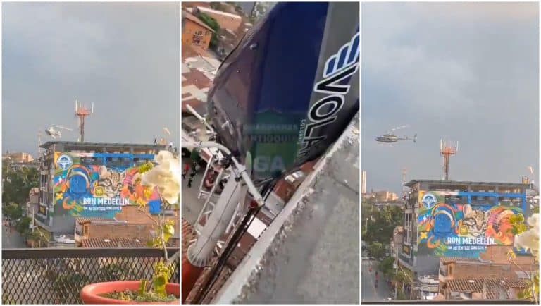 Incident dramatic în Columbia. Un elicopter cu turiști se ciocnește de o clădire
