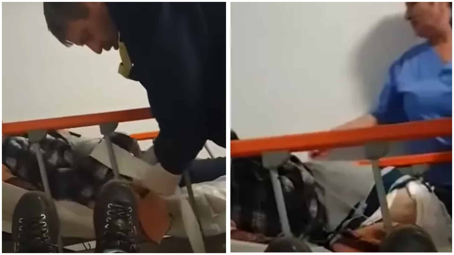 A murit pacientul din Brăila legat de pat și umilit de paznic și infirmieră. Anchetă deschisă de spital