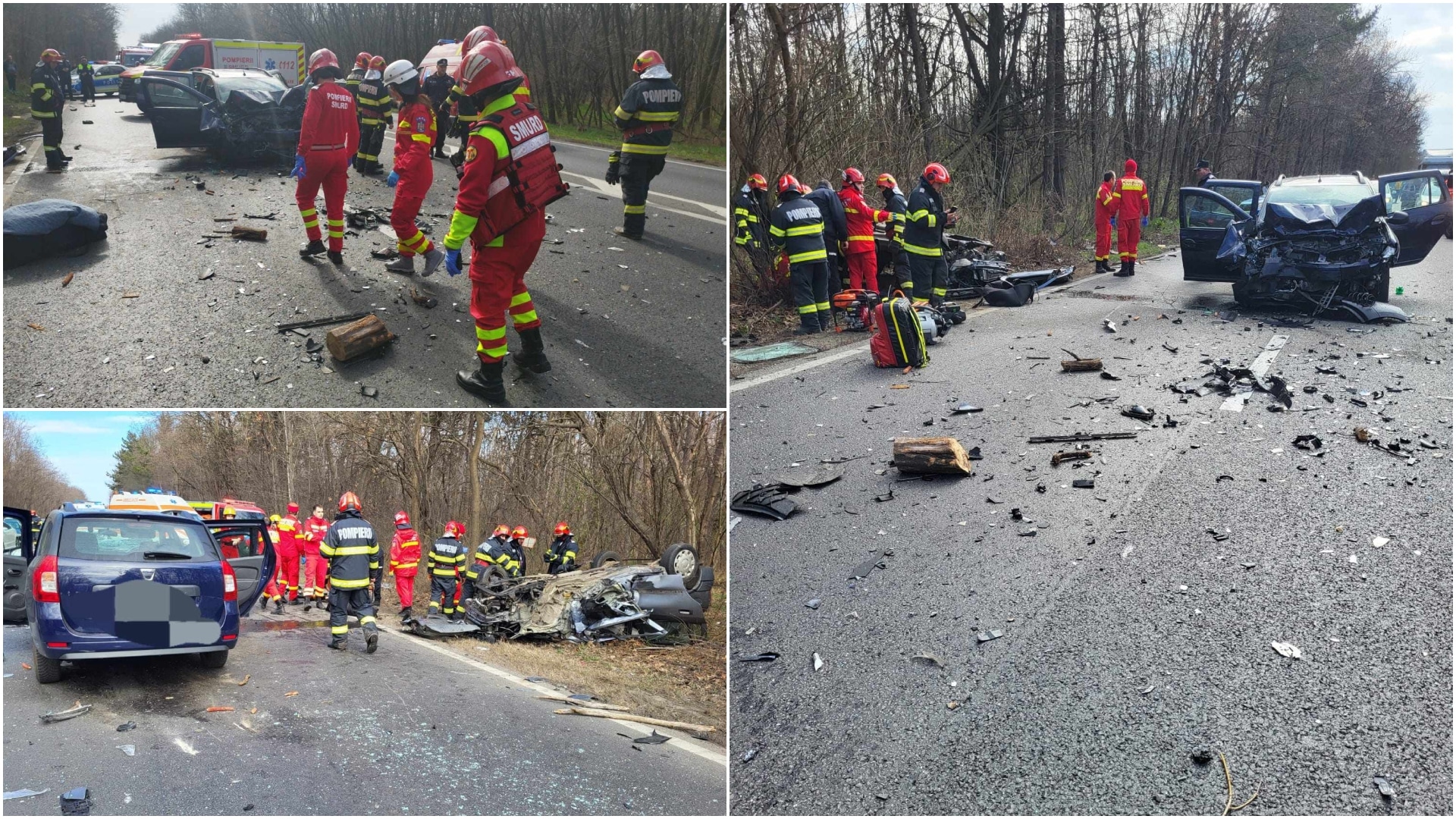 Accident grav în Ialomița, a fost activat Planul Roșu. O persoană a murit, iar alte cinci sunt rănite în urma impactul dintre mai multe mașini