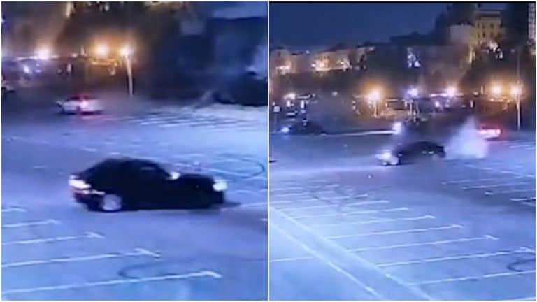 Distracția unui șofer care făcea drifturi a fost stricată de poliția locală. Ce amendă usturătoare a primit bărbatul