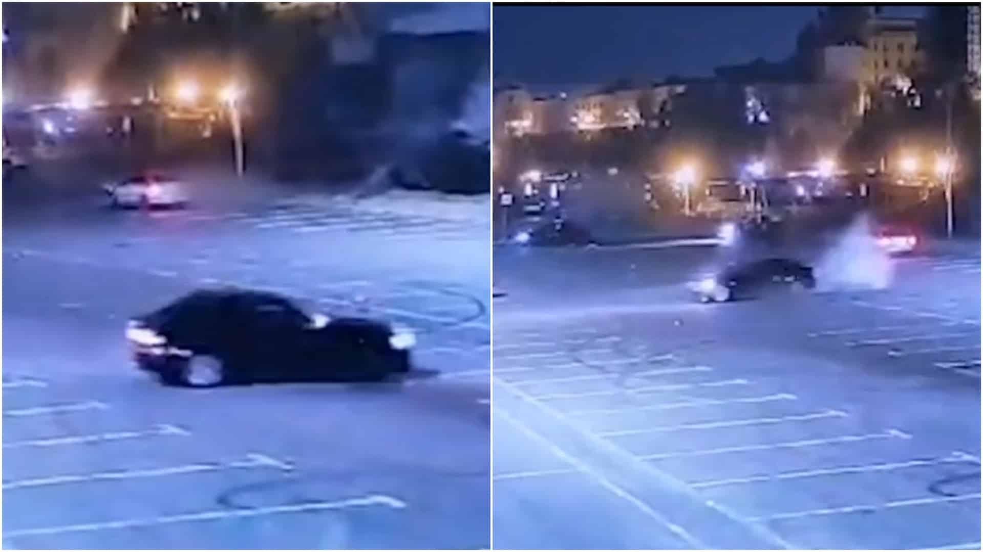 Distracția unui șofer care făcea drifturi a fost stricată de poliția locală. Ce amendă usturătoare a primit bărbatul