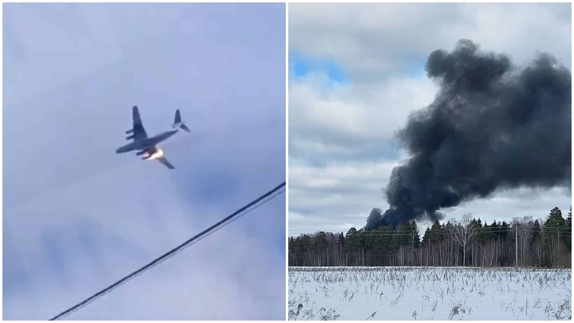 Video. Un avion s-a prăbușit în Rusia, la 200 de km de Moscova. Câți oameni erau la bord