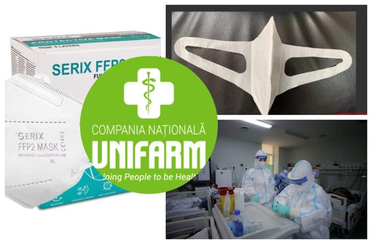Unifarm, în pericol să piardă banii pe cele 1,2 milioane de măști neconforme cumpărate în pandemie. Gaură de 85 milioane de lei la compania Ministerului Sănătății