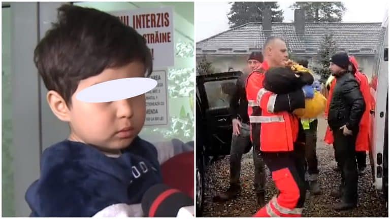 Cu ochii în lacrimi, micuţul Ayan a povestit miracolul prin care a supraviețuit o noapte în pădure: ”Am văzut lupul. M-am ascuns. Mi-a fost frig”