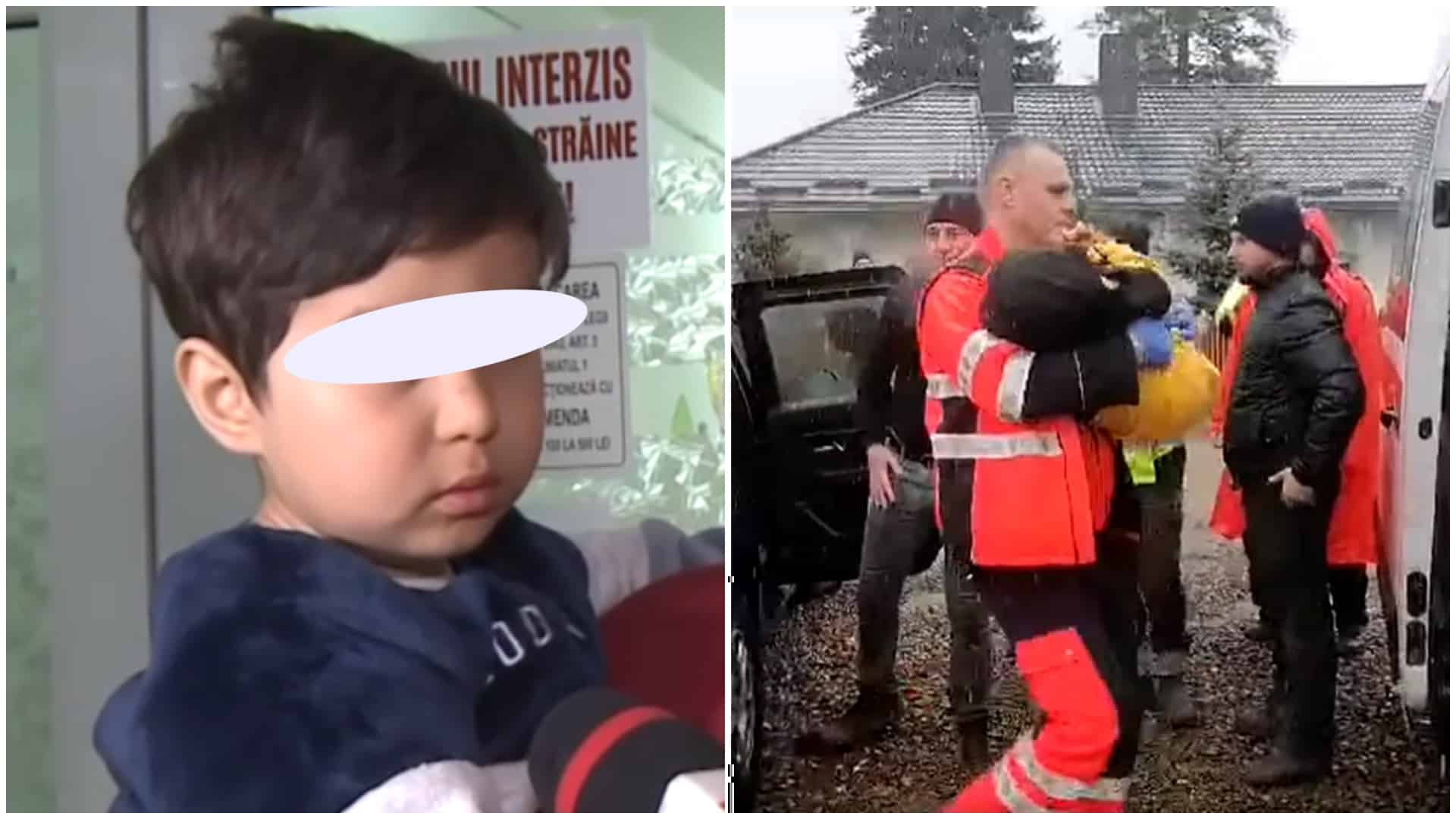 Cu ochii în lacrimi, micuţul Ayan a povestit miracolul prin care a supraviețuit o noapte în pădure: ”Am văzut lupul. M-am ascuns. Mi-a fost frig”