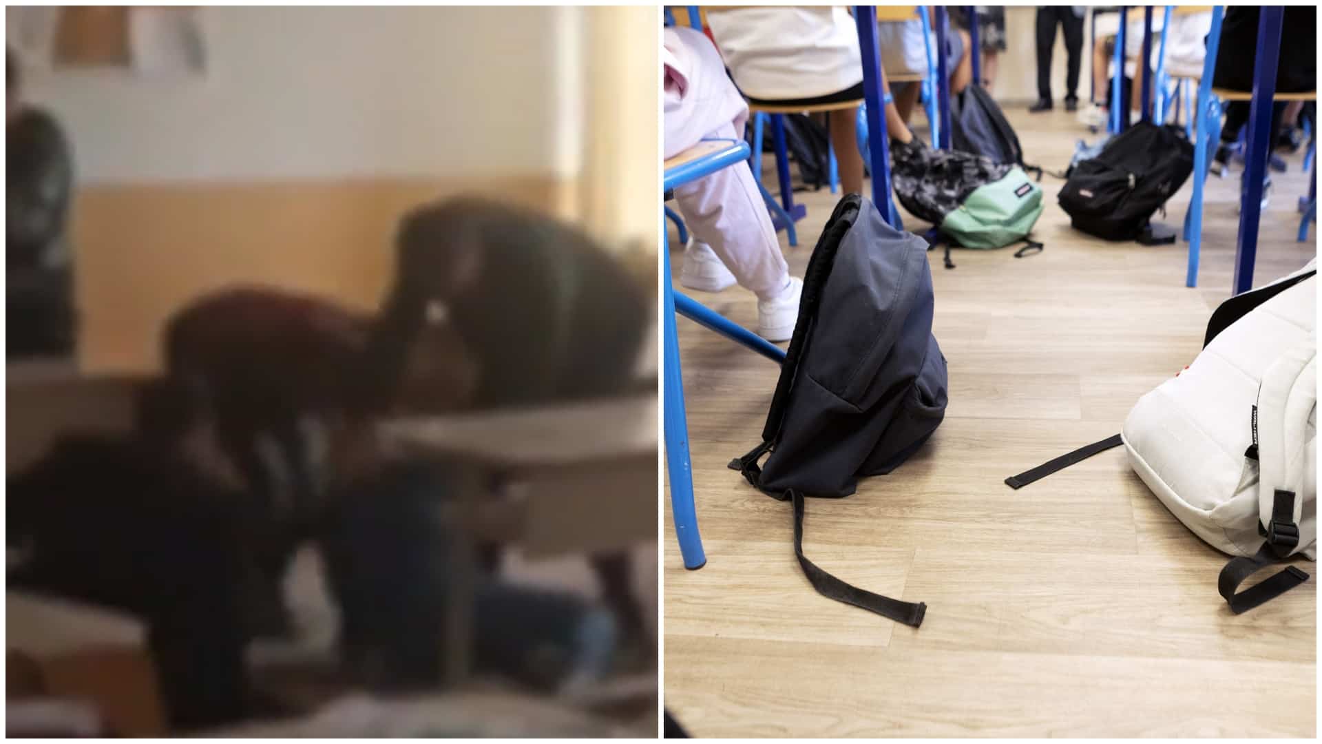 Bătaie între profesori și doi elevi, într-o școală din Bacău. Unul dintre dascăli a căzut pe podea, printre bănci