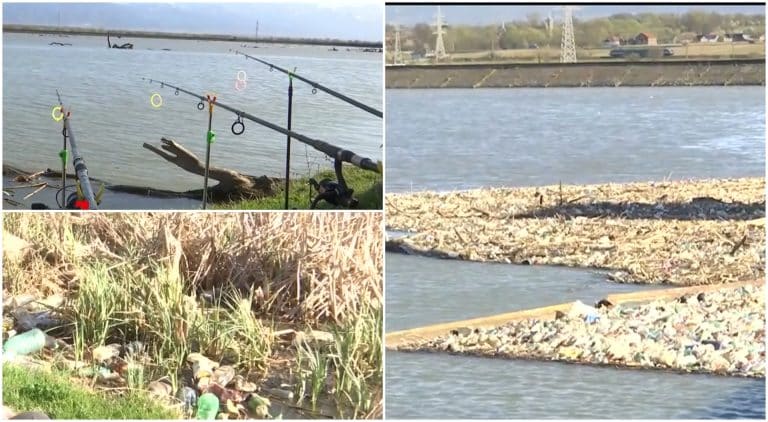 Lacul din România care e plin de gunoaie. Peștele prins aici nu e bun de mâncat