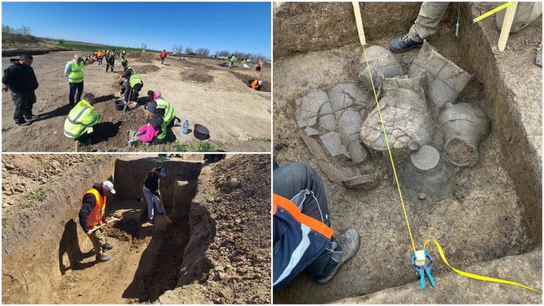 Descoperire uimitoare pe șantierul autostrăzii Bucureștiului. Ce s-a găsit după mai multe săpături