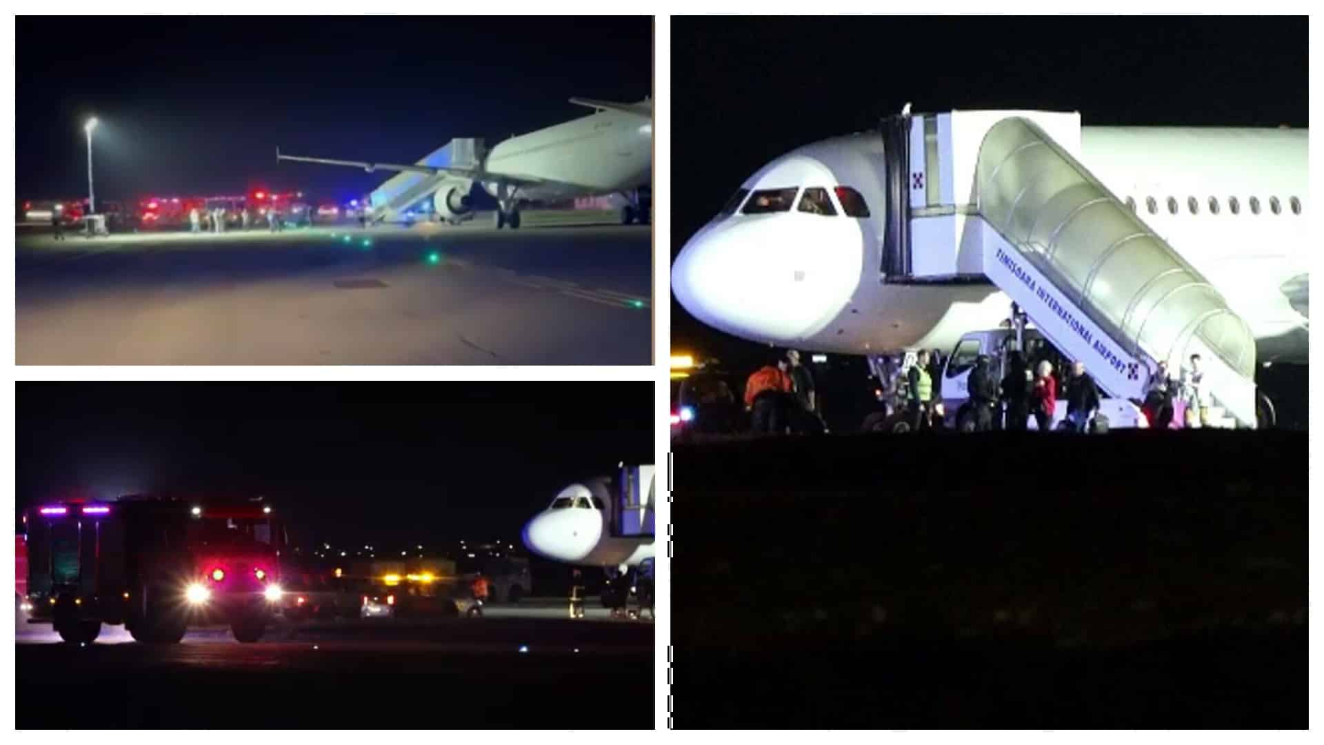 Aterizare de urgență pe aeroportul din Timișoara. A fost activat planul roșu de intervenție