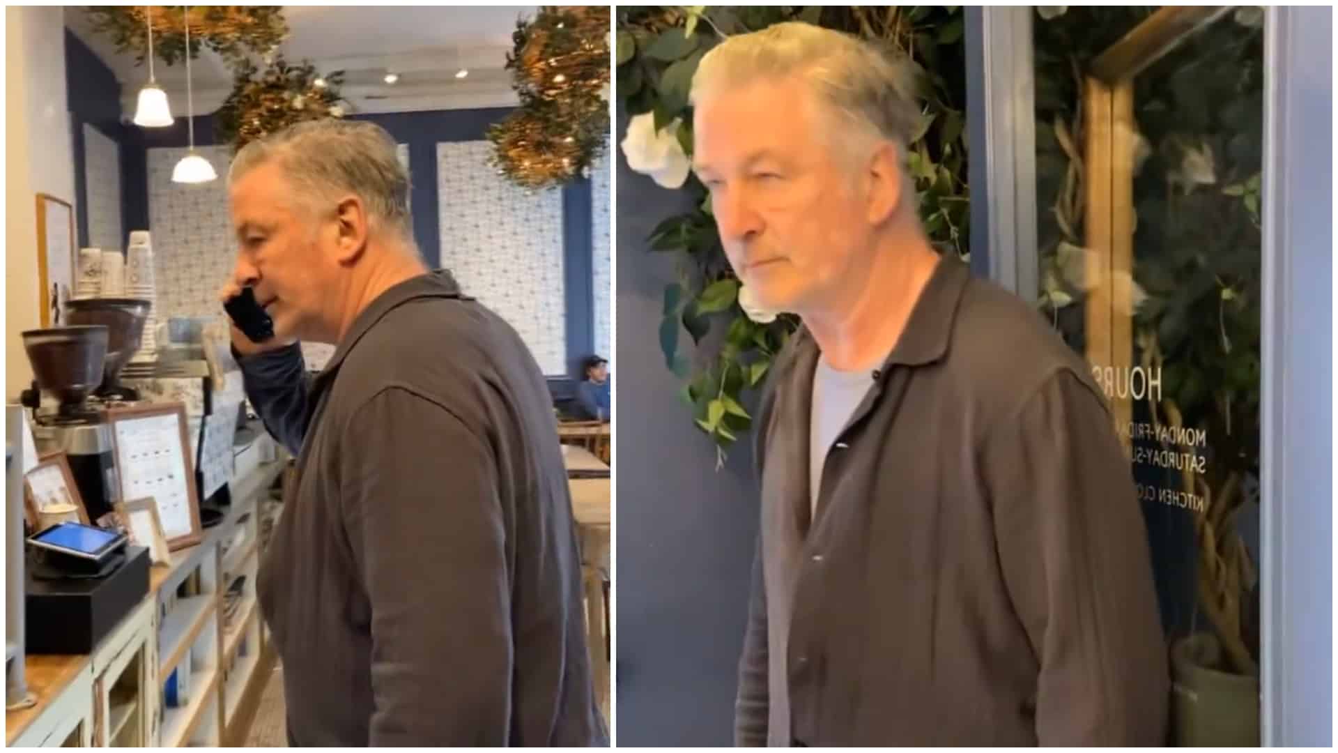 Alec Baldwin, implicat într-un incident într-o cafenea. A lovit telefonul unei femei care îl filma. Video