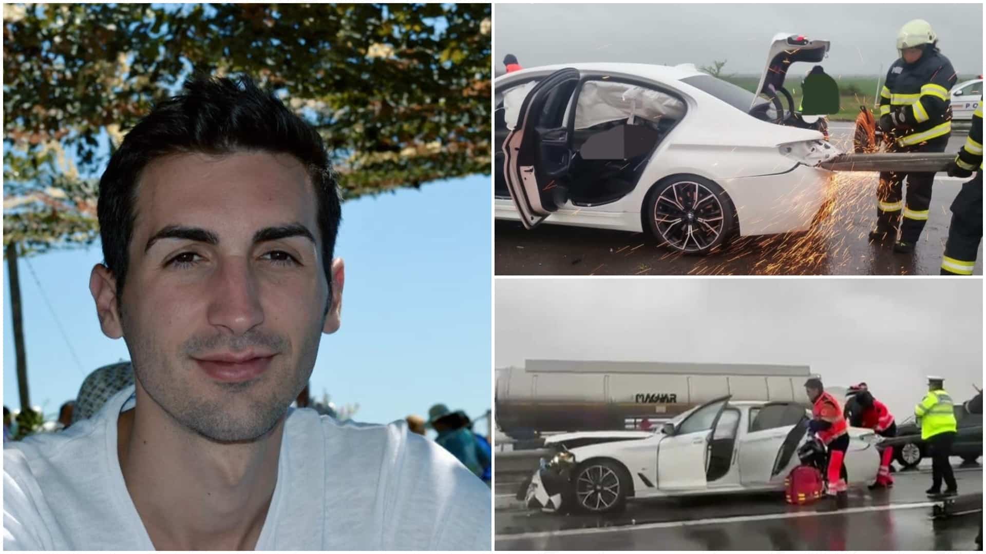 El este Valentin, tânărul de 38 de ani care s-a stins după ce a intrat cu BMW-ul într-un parapet de pe A1. Doi copilași au rămas fără tată