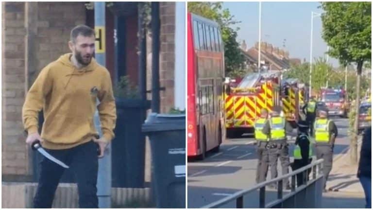 Atac cu maceta lângă o stație de metrou din Londra. Mai multe persoane rănite