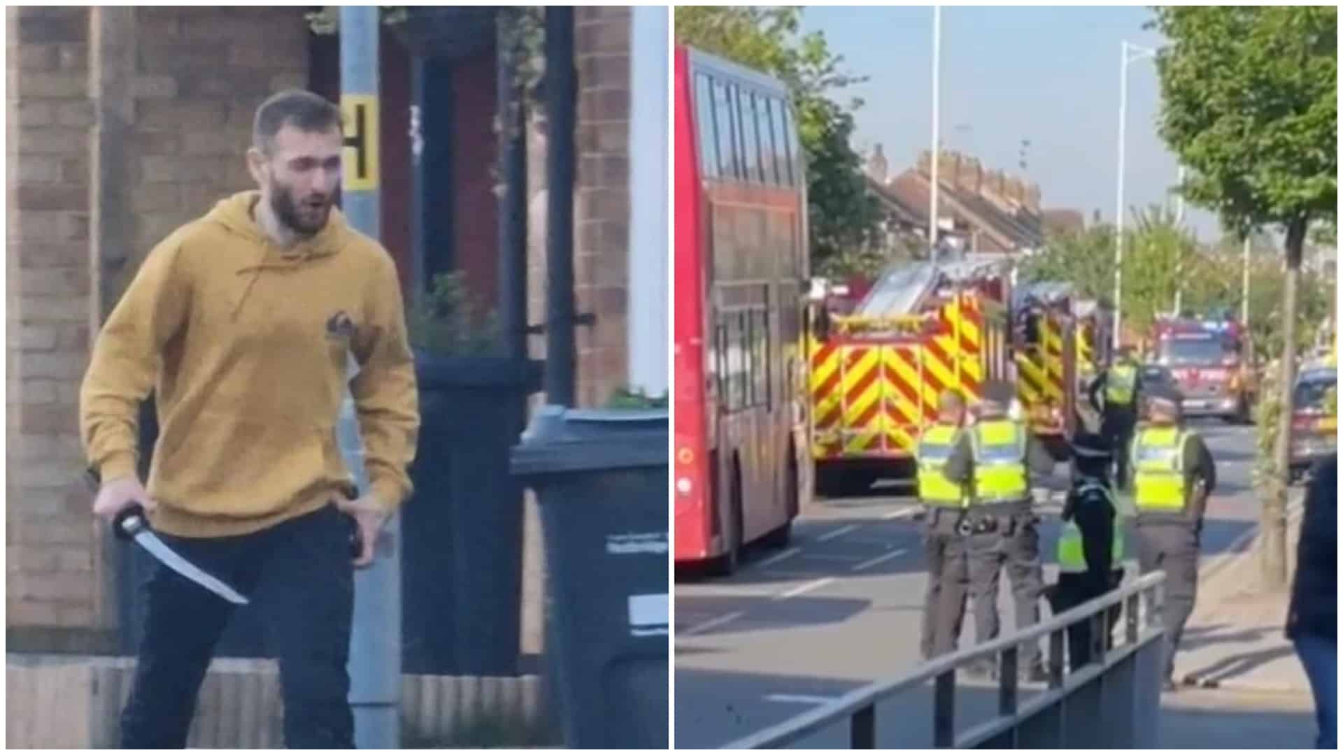 Atac cu maceta lângă o stație de metrou din Londra. Mai multe persoane rănite