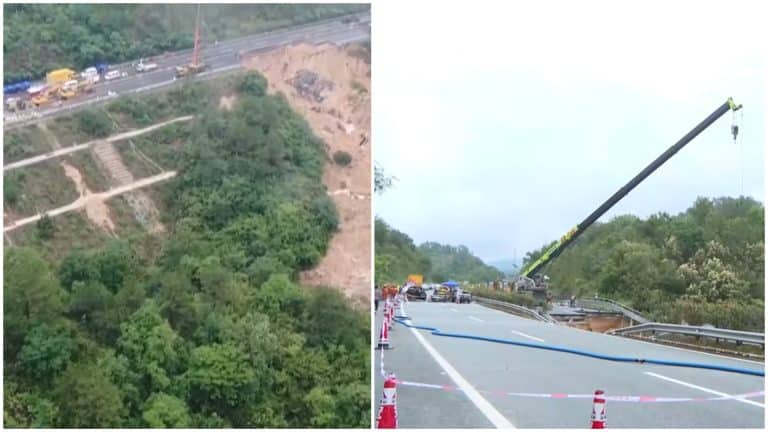 Tragedie fără margini în China. O autostradă s-a prăbușit, peste 30 de oameni au murit
