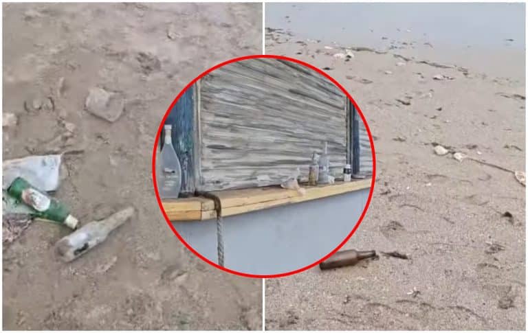 Tinerii din Vama Veche au transformat plaja ”într-o groapă de gunoi”. Turiștii sunt revoltați