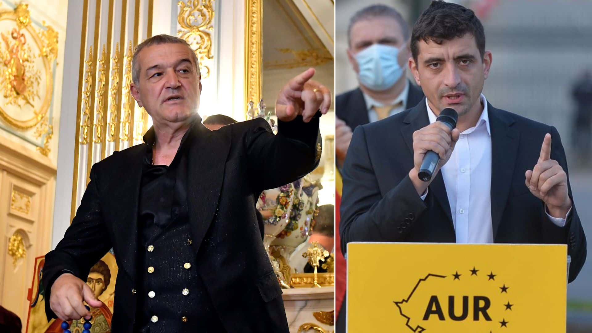 Gigi Becali și George Simion, întâlnire la Palat! Patronul FCSB dezvăluie: „Îi dădeam 500.000 de euro, cum am dat la PSD”