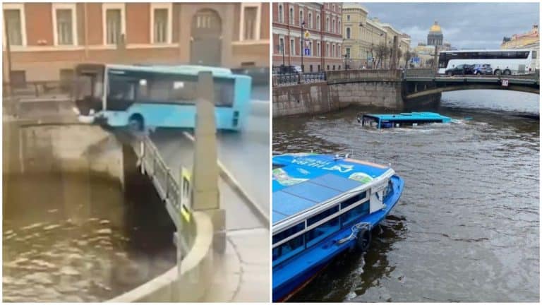 Video. Momentul în care un autobuz cu 20 de pasageri se prăbușește de pe un pod, în Rusia. Șoferul, forțat să muncească după o tură de 20 de ore. Update