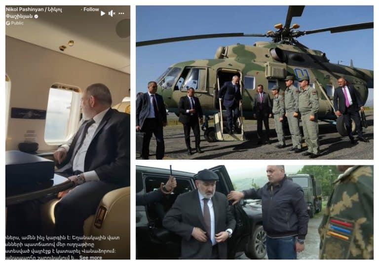 Aterizare de urgență pentru elicopterul premierului armean. Oficialul a anunțat că-și continuă călătoria cu mașina