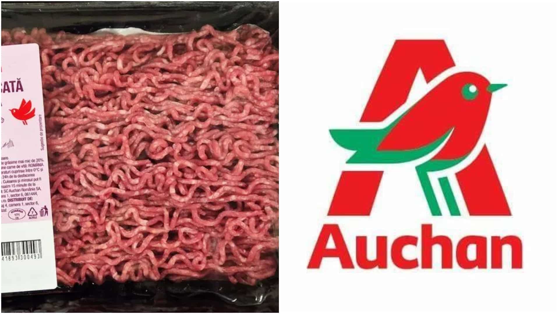 Alertă alimentară în magazinele Auchan! Un sortiment de carne adorat de români, retras de la raft