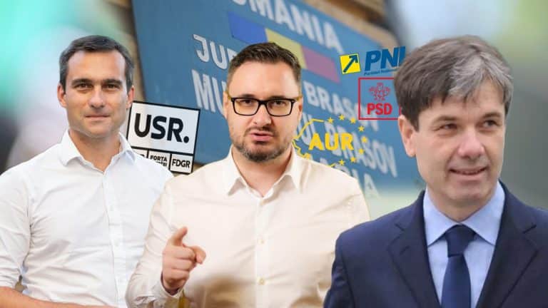 Rezultate oficiale primar Braşov alegeri locale 2024. Luptă strânsă Allen Coliban, George Scripcaru, Dan Tănasă. Scoruri PSD PNL, AUR și Alianța Uniți pentru Brașov