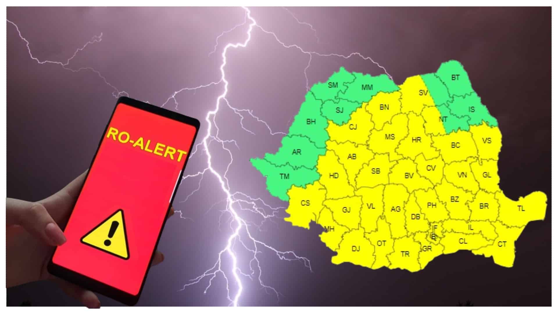 Furtuni puternice în toată România. S-a emis cod roșu în București și Ilfov. Update